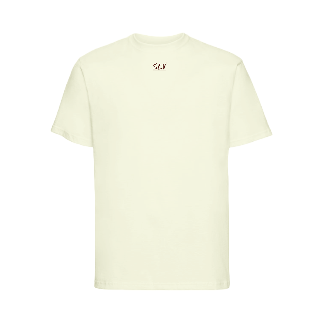 SLV Beige & Brown T-Shirt