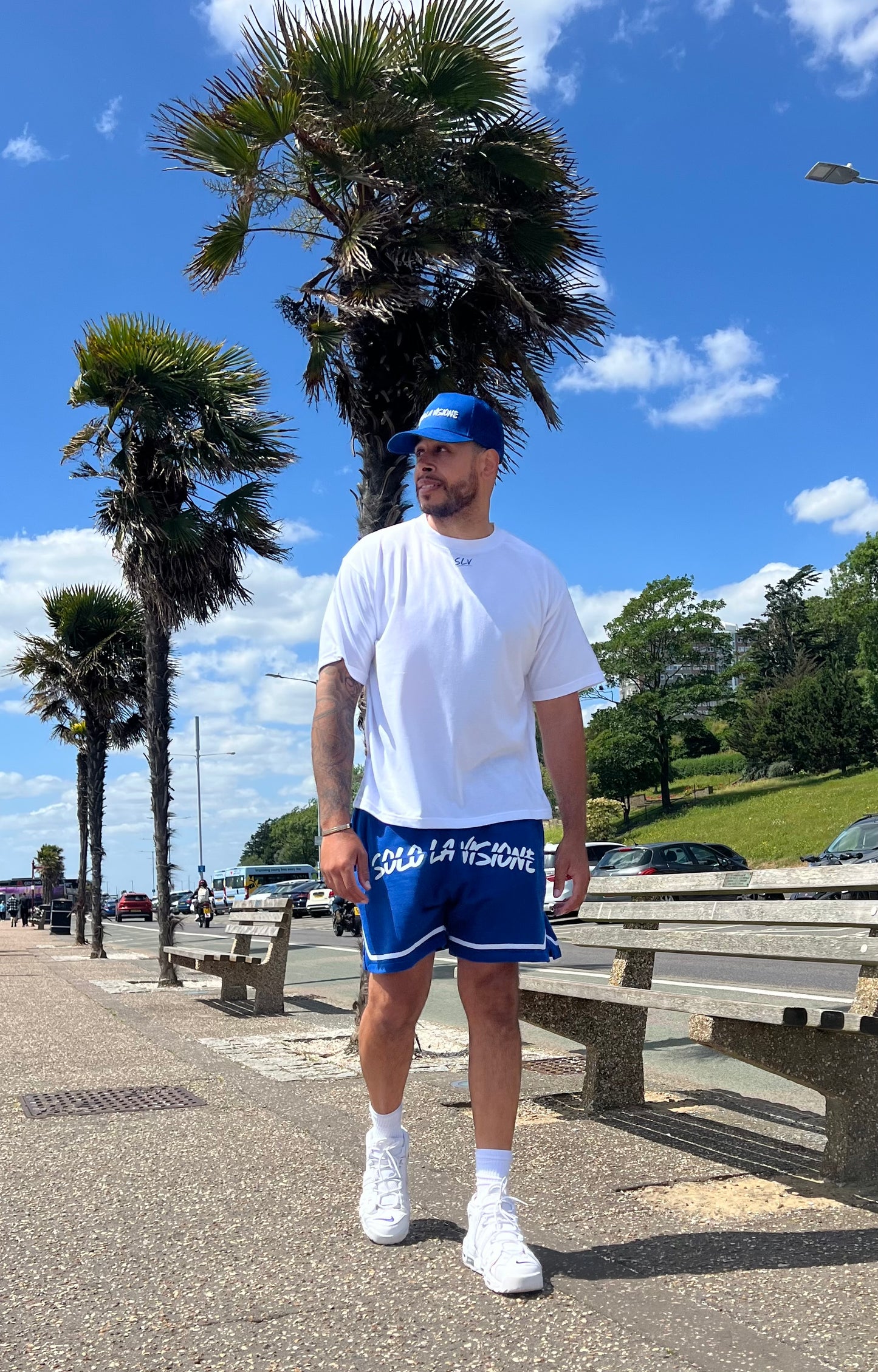 SLV Cobalt Blue & White T-Shirt