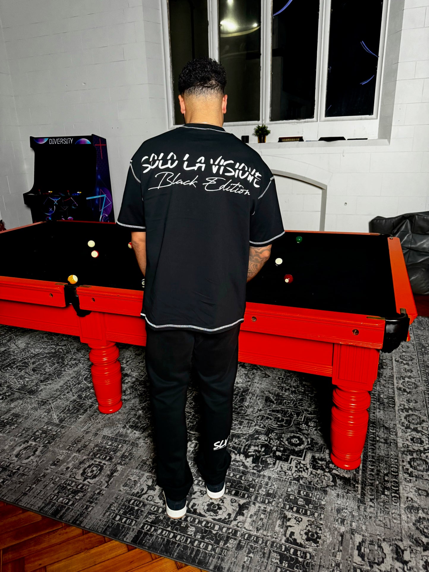 SLV Black Edition Contrast stitch T-Shirt