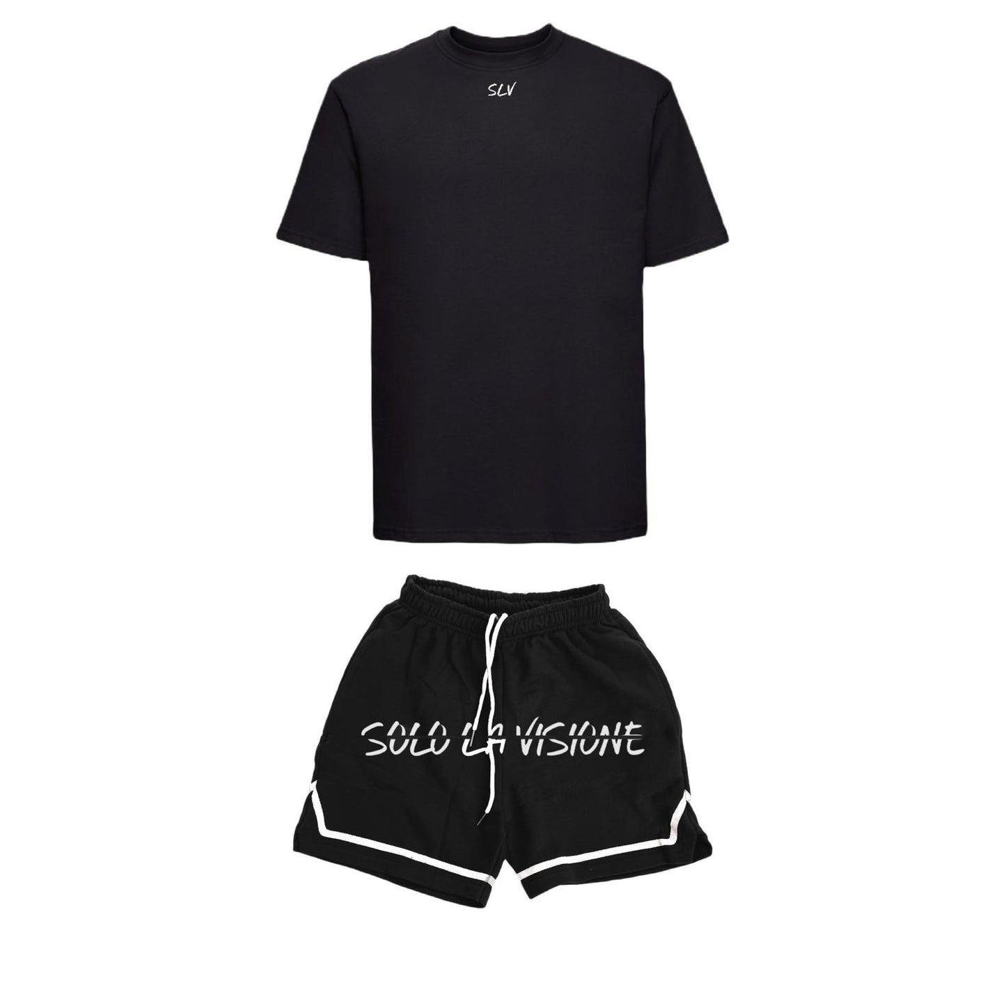 SLV Black & White Short Set